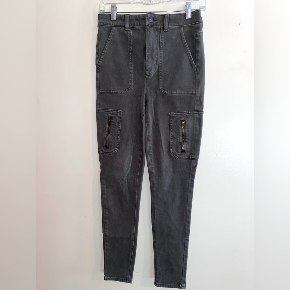 American Eagle Outfitters Olive Green Skinny Stretch Pants Size 4